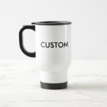Custom White Coated Stainless Steel Travel Mug at Zazzle