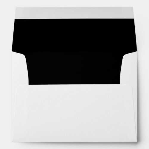 Custom White Envelopes With Black Lining