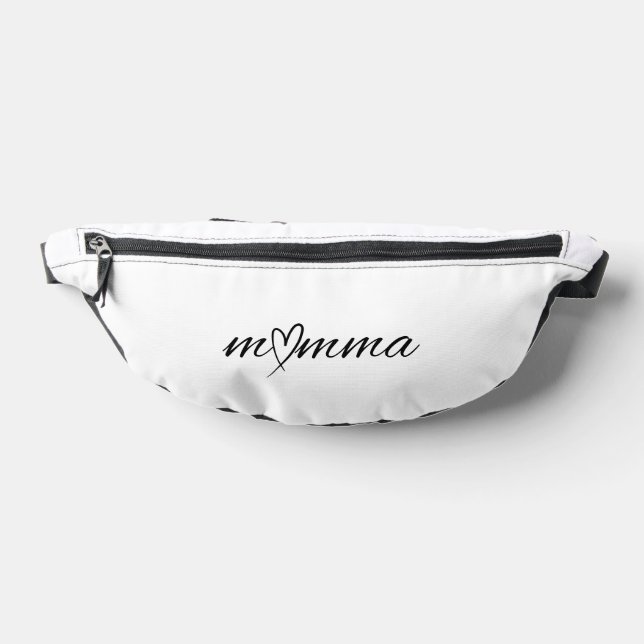 Custom White Handbag for Mom Fanny Pack (Lay Down)