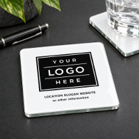 Custom White Logo Slogan Website Square