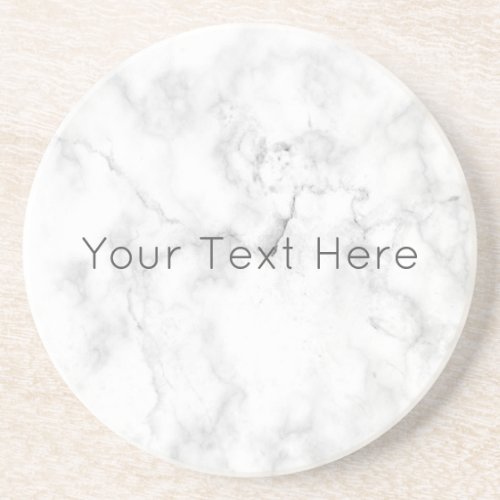 Custom White Marble Sandstone Coaster