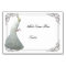 Custom White Peacock Wedding Table Place Card