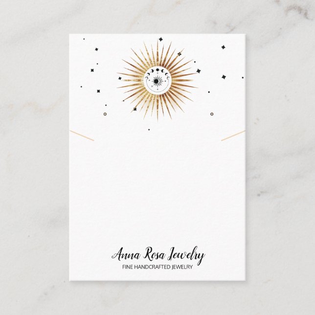 *~* Custom WHITE QR Logo  Jewelry Earring   Business Card (Front)