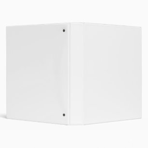 Custom white simple Design Add Photo or Text 3 Ring Binder
