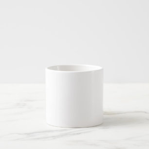 Custom white simple Design Add Photo or Text Espresso Cup