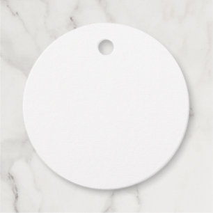 Custom white simple Design Add Photo or Text Favor Tags