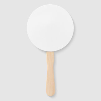 Custom white simple Design Add Photo or Text Hand Fan