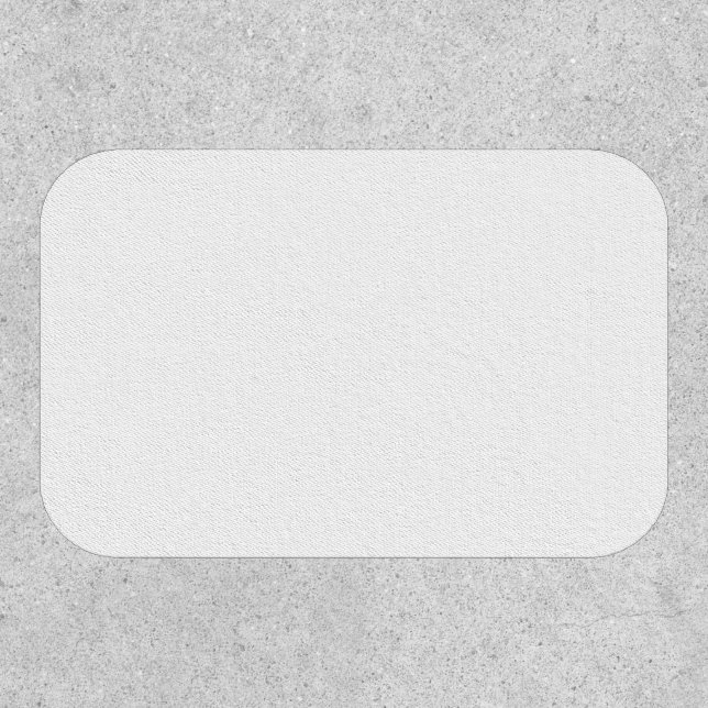 Custom white simple Design Add Photo or Text Patch (Front)