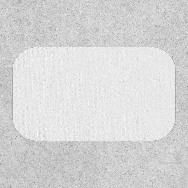 Custom white simple Design Add Photo or Text Patch (Front)