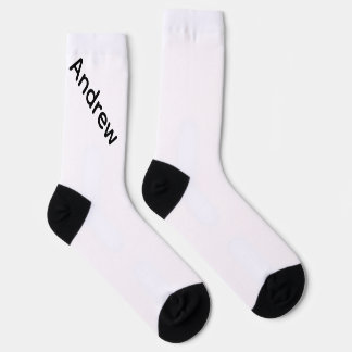 Custom White Socks with Name – Personalized Gift 