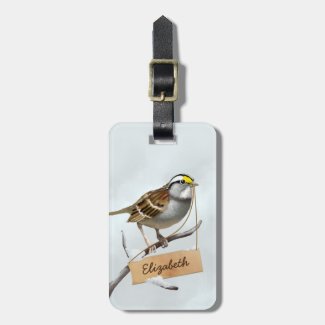 Custom White throated sparrow