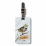 Custom White throated sparrow Luggage Tag
