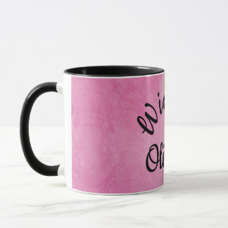 Custom Wicked Mug – Pink & Green Watercolor Design