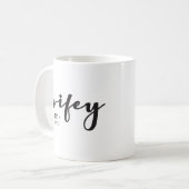 Custom Wife, Established year here personalized Coffee Mug (Front Left)