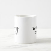 Custom Wife, Established year here personalized Coffee Mug (Center)
