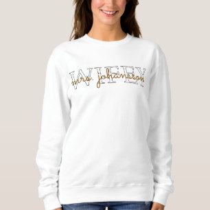 Custom Wifey Sweatshirt / Hoodie, Personalized Gif