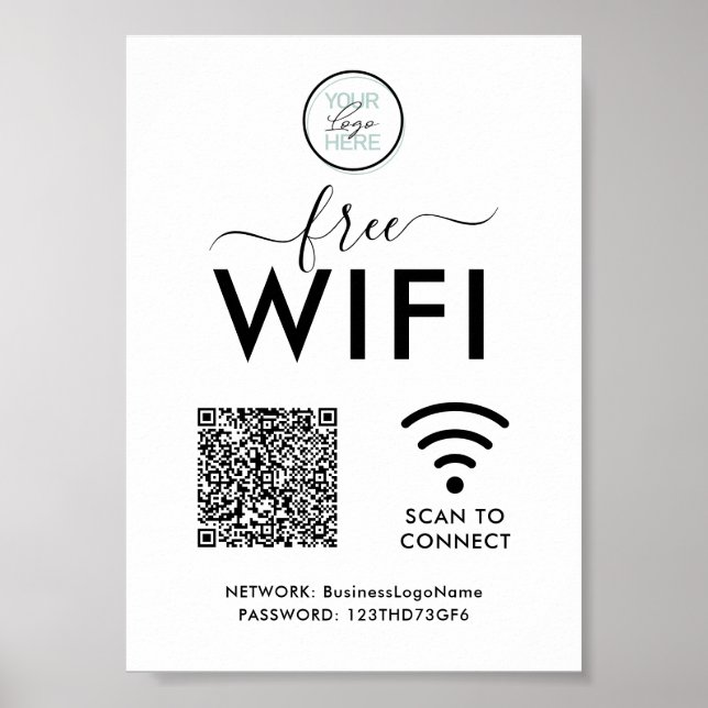 Custom WiFi Business Poster (Front)