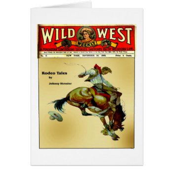 Custom Wild West Bronc Rider Cowboy Card by BootsandSpurs at Zazzle