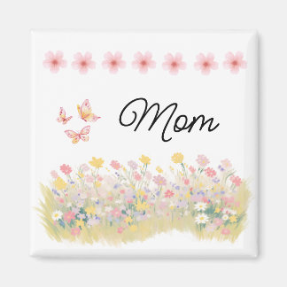 Custom Wildflower Butterfly Magnet