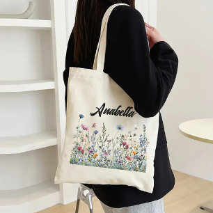 Custom Wildflowers Bag for Birthday or Graduation