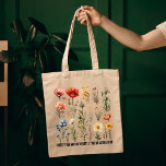 Custom Wildflowers Bag, Mother’s Day Birthday Gift Tote Bag<br><div class="desc">Celebrate Mom with a custom wildflowers tote bag! Add personalized text for Mother’s Day or birthdays. A thoughtful gift for moms, women, and daughters. wildflowers tote bag, custom bag for mom, personalized tote bag, Mother’s Day gift, birthday gift for mom, custom text tote bag, floral tote bag, tote bag for...</div>