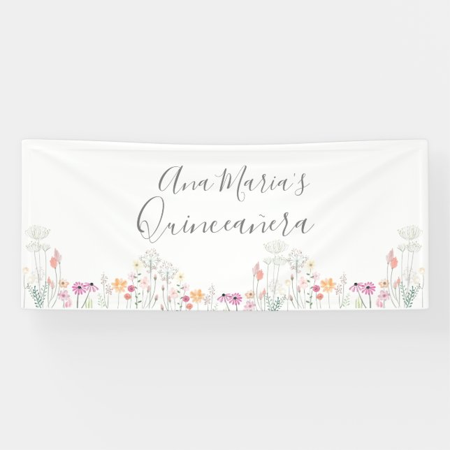 Custom Wildflowers Banner (Horizontal)