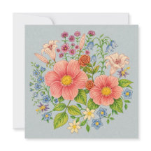 Custom Wildflowers Greeting Card