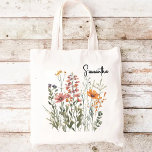 Custom wildflowers tote bag gift for mom teachers<br><div class="desc">Carry style with our wildflowers tote bag! A perfect gift for moms, brides, coworkers, and women. Great for Mother’s Day, baby showers, or bridal showers! wildflowers tote bag, Mother’s Day gift bag, gift for mom, gift for mama, tote bag for women, bridal shower tote bag, bride gift bag, baby shower...</div>