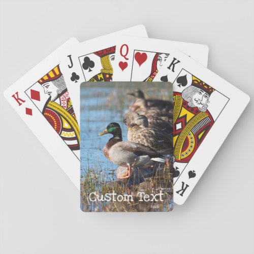 Custom Wildlife Ducks Poker Cards