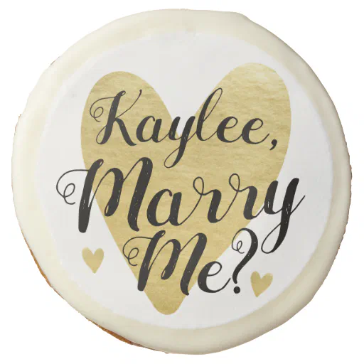Custom Will You Marry Me Proposal Cookie