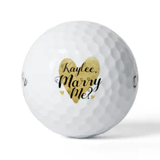 Custom Will You Marry Me Proposal Golf Balls