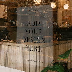 Custom Window Cling Printing 24x36" Translucent