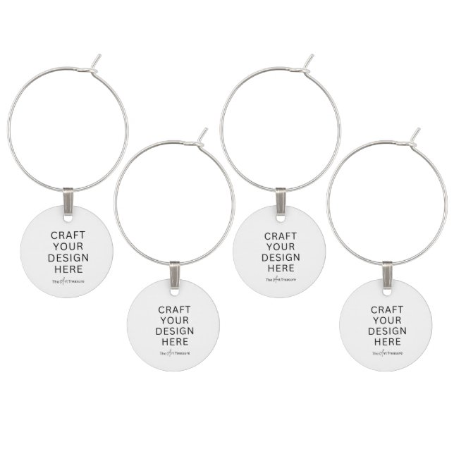 Custom Wine Charm – Personalized with Your Design (Staggered)