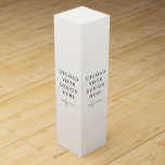 Custom Wine Gift Box<br><div class="desc">Customize your design in Templett. After you are done editing, download your file in a JPG format (don't forget to turn on the bleed option). Upload your design here by clicking on the blue "Personalize" button.</div>