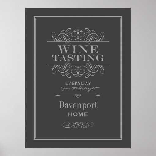 Custom Wine Tasting Art Print Home Decor Zazzle