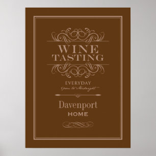 Custom Wine Tasting Art Print - Home Decor