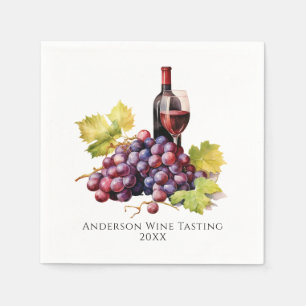 Custom Wine Tasting Napkins