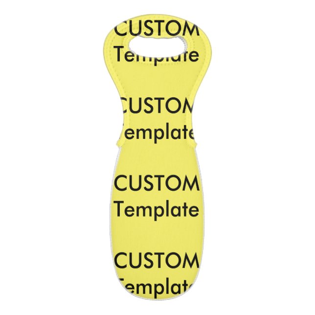 Custom Wine Tote Bag Neoprene Chiller (Front Flat)