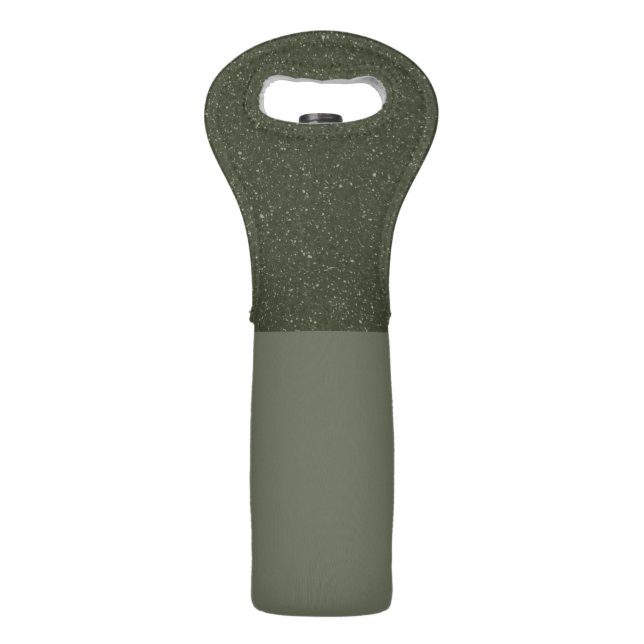 Custom Wine Tote – Sparkle Top, Matte Bottom (Front)