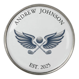 Custom Winged Golf Marker with Name