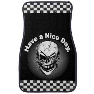 Custom winking Skull Car Mats