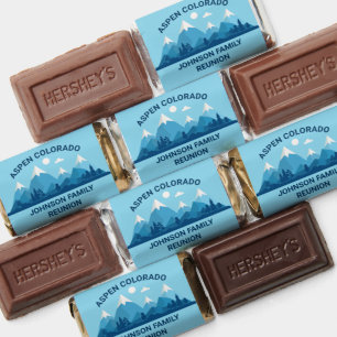 Custom Winter Family Reunion Party Blue Mountain Hershey's Miniatures