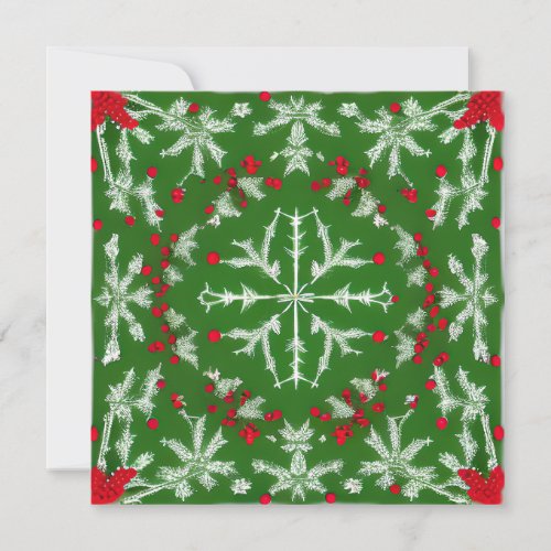 Custom Winter Holiday Image Secular Greeting Card