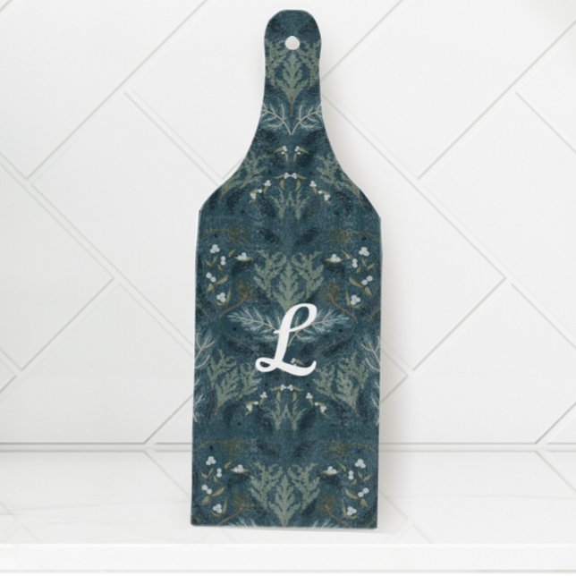 Custom Winter Plants Botanical charcuterie Cutting Board (Creator Uploaded)