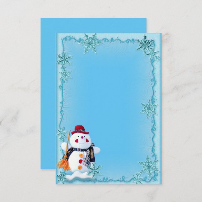 Custom Winter Wedding Invitation (Front/Back)