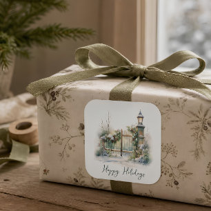 Custom Winter Wonderland Christmas Gift Stickers