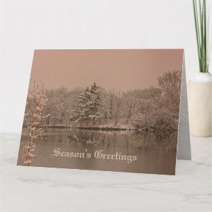 Custom Winter Wonderland Vintage Holiday Seasonal Card