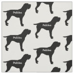 Custom Wirehaired Pointing Griffon Dog Silhouette Fabric