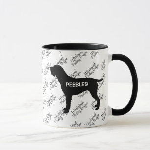 CUSTOM Wirehaired Pointing Griffon Dog Silhouette Mug