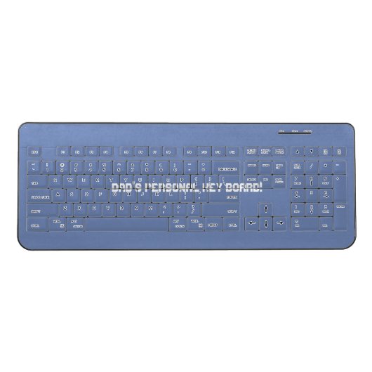 custom wireless keyboard (Front)